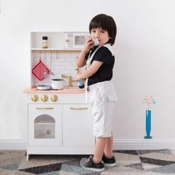 TeamsonUS Teamson Kids Little Chef Boston Classic Play Kitchen & Cookware, White