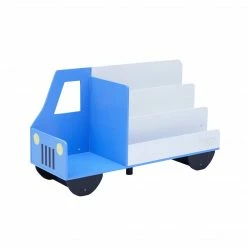 TeamsonUS Fantasy Fields Truck Wooden Display Bookcase, White/Blue