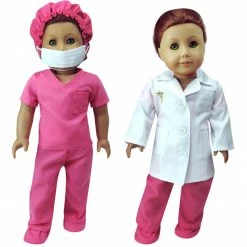 TeamsonUS Sophia's Doll Doctor Scrubs And Lab Coat Set For 18