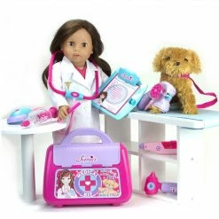 TeamsonUS Sophia's Medical Kit For 18" Dolls, Pink Kids