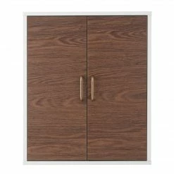 TeamsonUS Teamson Home Tyler Modern Wooden Removable Cabinet, Walnut/White