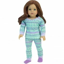 TeamsonUS Sophia's Pattern Pajama Set With Long Sleeve And Pants For 18