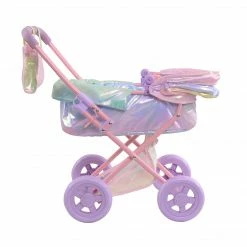TeamsonUS Olivias Little World Magical Dreamland Deluxe Baby Doll Stroller And Carrier, Iridescent