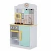 TeamsonUS Teamson Kids - Little Chef Florence Classic Play Kitchen - White/Green & Yellow
