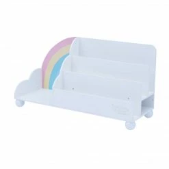 TeamsonUS Fantasy Fields Rainbow Wooden Display Bookcase, White