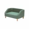 TeamsonUS New Teamson Pets Bennett Linen Sofa Dog Bed For Small And Medium Dogs, Sea Green