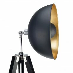 TeamsonUS Teamson Home Fascino Tripod Floor Lamp, Black/Gold