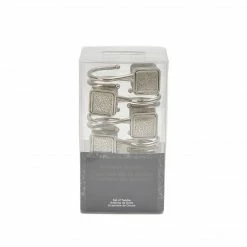 TeamsonUS Teamson Home Stratford Shin Shower Hooks, Set Of 12, Chrome