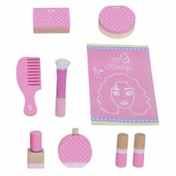 TeamsonUS Teamson Kids Little Dreamer Wooden Tabletop Vanity Set With 9 Play Accessories, Pink