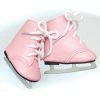 TeamsonUS Sophia's Faux Leather Ice Skates With Ties For 18" Dolls, Pink