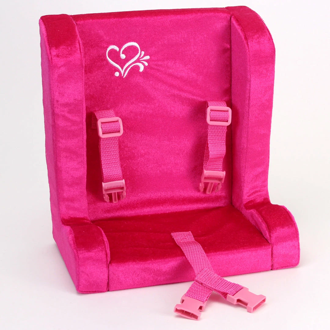 TeamsonUS Sophia's Plush Car Seat For 15'' To 18'' Dolls, Hot Pink Kids