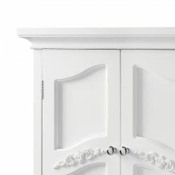 TeamsonUS Teamson Home Versailles Wooden Wall Cabinet With 2 Shelves, White