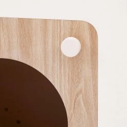 TeamsonUS Teamson Pets Daisy Two Tone Wooden Cat Litter Box Enclosure Side Table, Tan