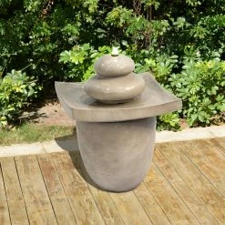 TeamsonUS Teamson Home Basin 2-Tier Fountain With LED Light