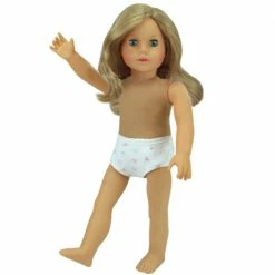 TeamsonUS Kids Sophia's Undressed Posable 18'' Soft Bodied Vinyl Doll "Sophia" With Blonde Hair, Blue Eyes, Light Skin Tone