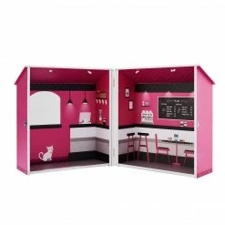 TeamsonUS Olivia's Little World Dreamland City Café Dollhouse, Pink