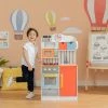 TeamsonUS Teamson Kids - Little Chef Florence Classic Play Kitchen - Coral Red / Twilight