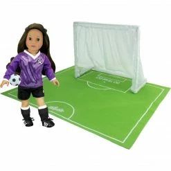 TeamsonUS Sophia's Soccer Field Set For 18" Dolls, Green