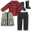 TeamsonUS Sophia's Doll Shirt, Jeggings, Vest, And Boots Set For 18" Dolls