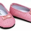 TeamsonUS Sophia's Pink Glitter Dress Shoes Accessory For 18" Dolls Kids