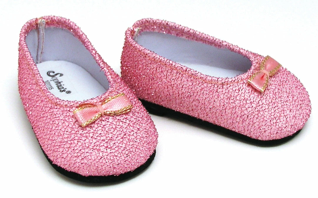 TeamsonUS Sophia's Pink Glitter Dress Shoes Accessory For 18" Dolls Kids