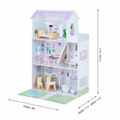 TeamsonUS Olivia's Little World Grand Dollhouse With Garden And Accessories For 12