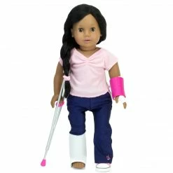 TeamsonUS Kids Sophia's Wheelchair, Cast And Crutches Set For 18