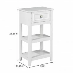 TeamsonUS Dawson Floor Cabinet With One Drawer And Shelves