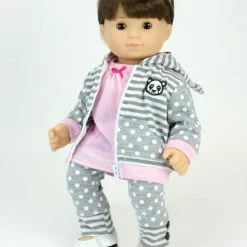 TeamsonUS Sophia's Doll Sweatshirt, Tunic, And Leggings Set For 15