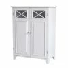 TeamsonUS Teamson Home Dawson Free Standing Floor Storage Cabinet With Adjustable Shelves