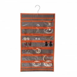 TeamsonUS Teamson Home 21-Pocket Hanging Jewelry Accessory Organizer Soft Storage
