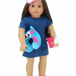 TeamsonUS Sophia's Travel Accessories Plus Suitcase Set For 18