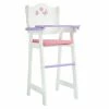 TeamsonUS Olivia's Little World Little Princess Kids Baby Doll High Chair, Purple