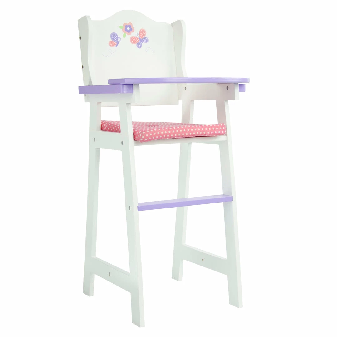TeamsonUS Olivia's Little World Little Princess Kids Baby Doll High Chair, Purple