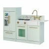 TeamsonUS Teamson Kids - Little Chef Chelsea Modern Play Kitchen - Mint / Gold