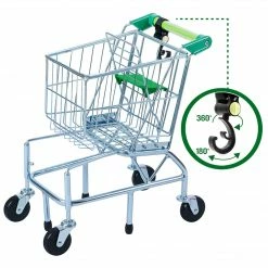TeamsonUS Teamson Kids Supermarket Happy Metal Shopping Cart