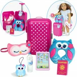TeamsonUS Sophia's Travel Accessories Plus Suitcase Set For 18