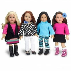 TeamsonUS Sophia's 9 Piece Winter Set For 18" Dolls, Blue/Black