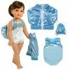 TeamsonUS Kids Sophia's Gymnastics Outfit Set For 18'' Dolls, Aqua