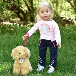 TeamsonUS Kids Sophia's Plush Puppy With Carrier And Accessories For 18" Dolls