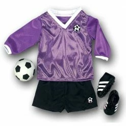 TeamsonUS Sophia's Doll Soccer Outfit 6-Piece Set With Ball For 18" Dolls