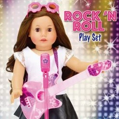 TeamsonUS Kids Sophia's Rock'n Roll Music Set With Guitar, Sunglasses And Microphone For 18