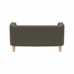 TeamsonUS Teamson Pets Bennett Linen Sofa Dog Bed For Small And Medium Dogs, Gray