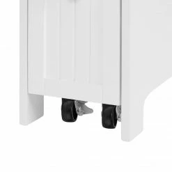 TeamsonUS Teamson Home Narrow Cabinet With Storage Drawers And Towel Bar 6.5