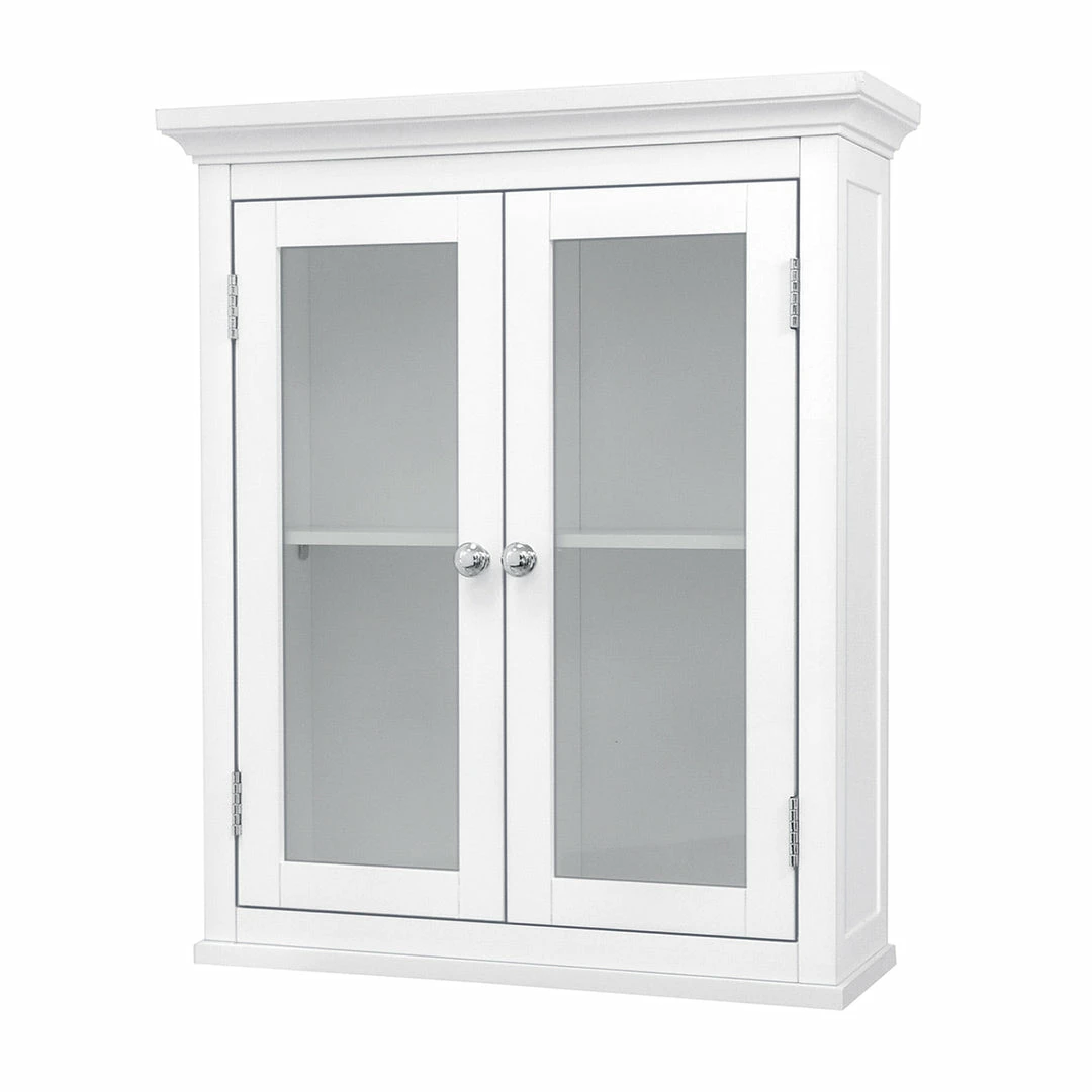 TeamsonUS Teamson Home Madison Removable Wooden Wall Cabinet With 2 Doors, White