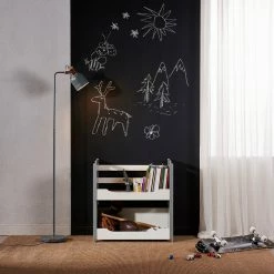 TeamsonUS Teamson Home Cubo Stacking Storage Unit, White/Gray