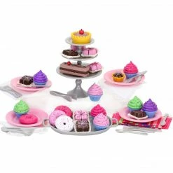 TeamsonUS Sophia's 47 Piece Serving Set With Desserts For 18'' Dolls, Multicolor