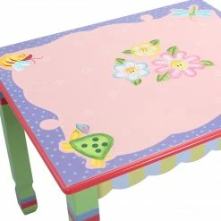 TeamsonUS Fantasy Fields Magic Garden Kids Wooden Table, Multicolor