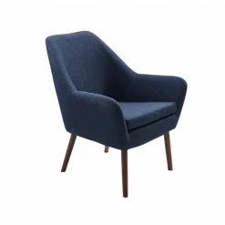 TeamsonUS Teamson Home Divano Mid-Century Armchair With Solid Wood Legs, Teal Blue