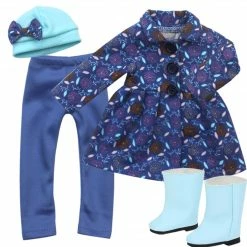 TeamsonUS Sophia's Winter Outfit With Boots For 14.5" Dolls, Blue